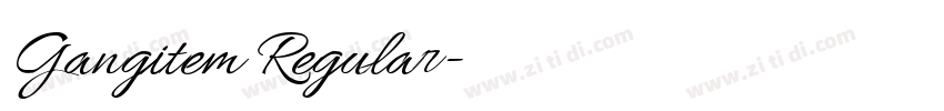 Gangitem Regular字体转换